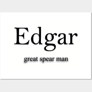 Edgar Name meaning Posters and Art